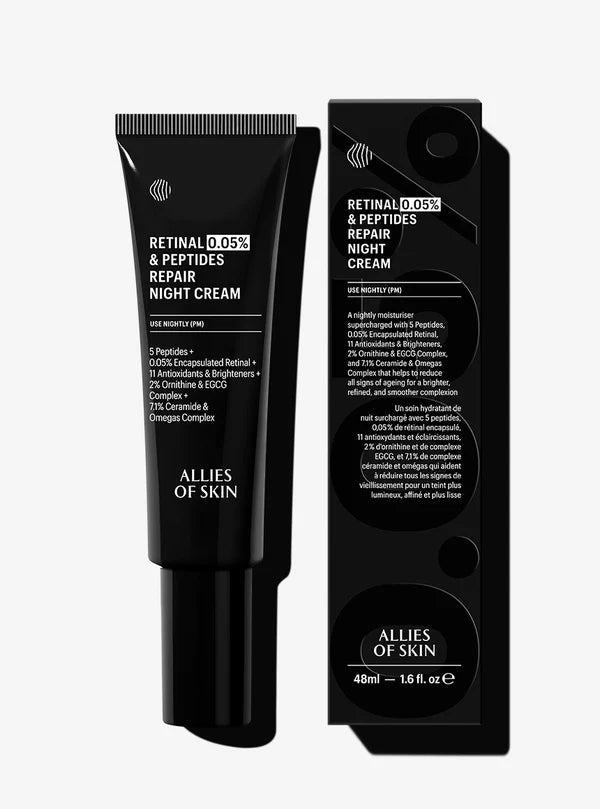 Allies of Skin Retinal 0.05% & Peptides Repair Night Cream - Harben House - Allies of Skin