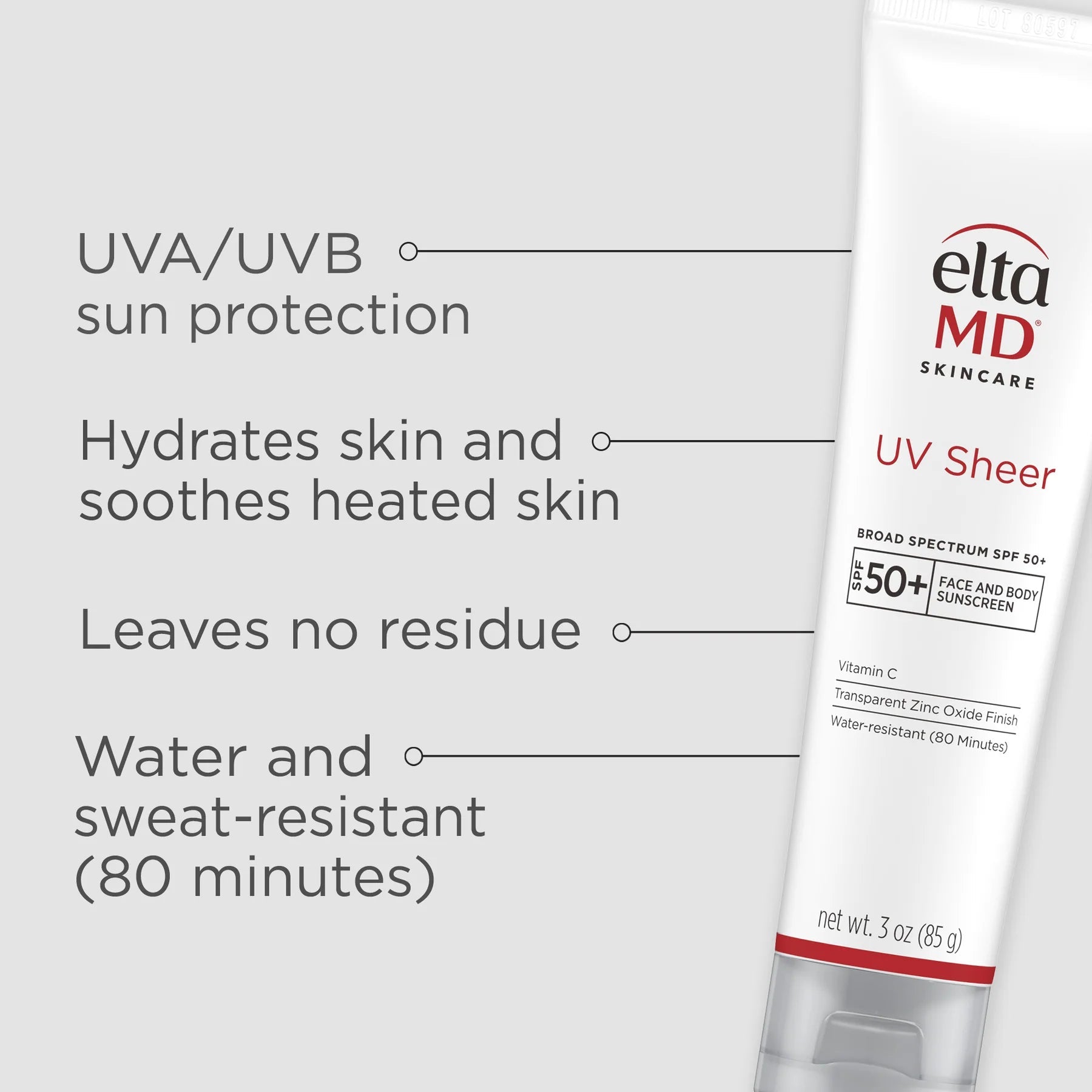 EltaMD UV Sheer Broad - Spectrum SPF 50+ (Untinted) - Harben House - EltaMD