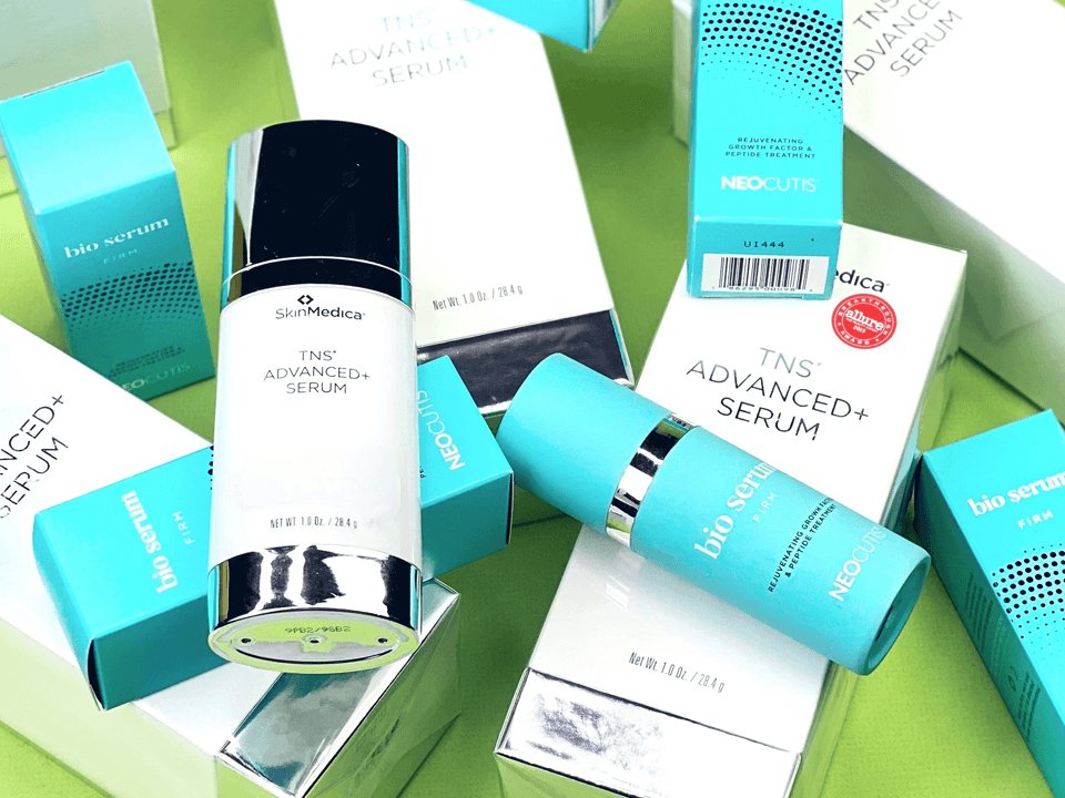 Neocutis BioSerum Firm vs SkinMedica TNS Advanced+ Serum - Harben House