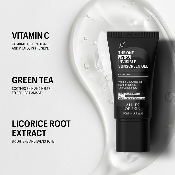Allies of Skin THE ONE SPF 50 Invisible Gel Sunscreen