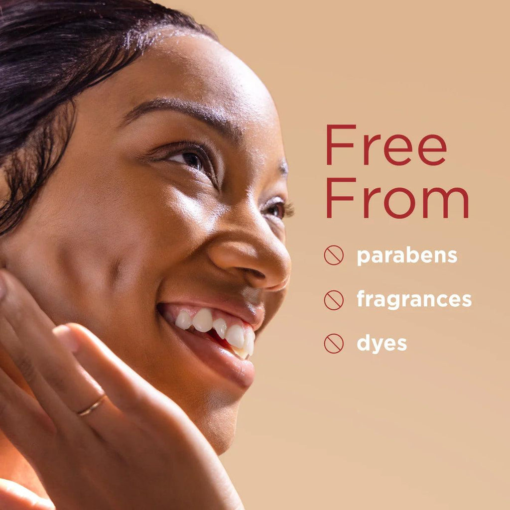 Free from parabens, fragrances, and dyes
