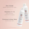 EltaMD UV AOX Mist SPF 40 - Key ingredients Zinc Oxide, Vitamin C+E, Coconut, and Aloe Vera