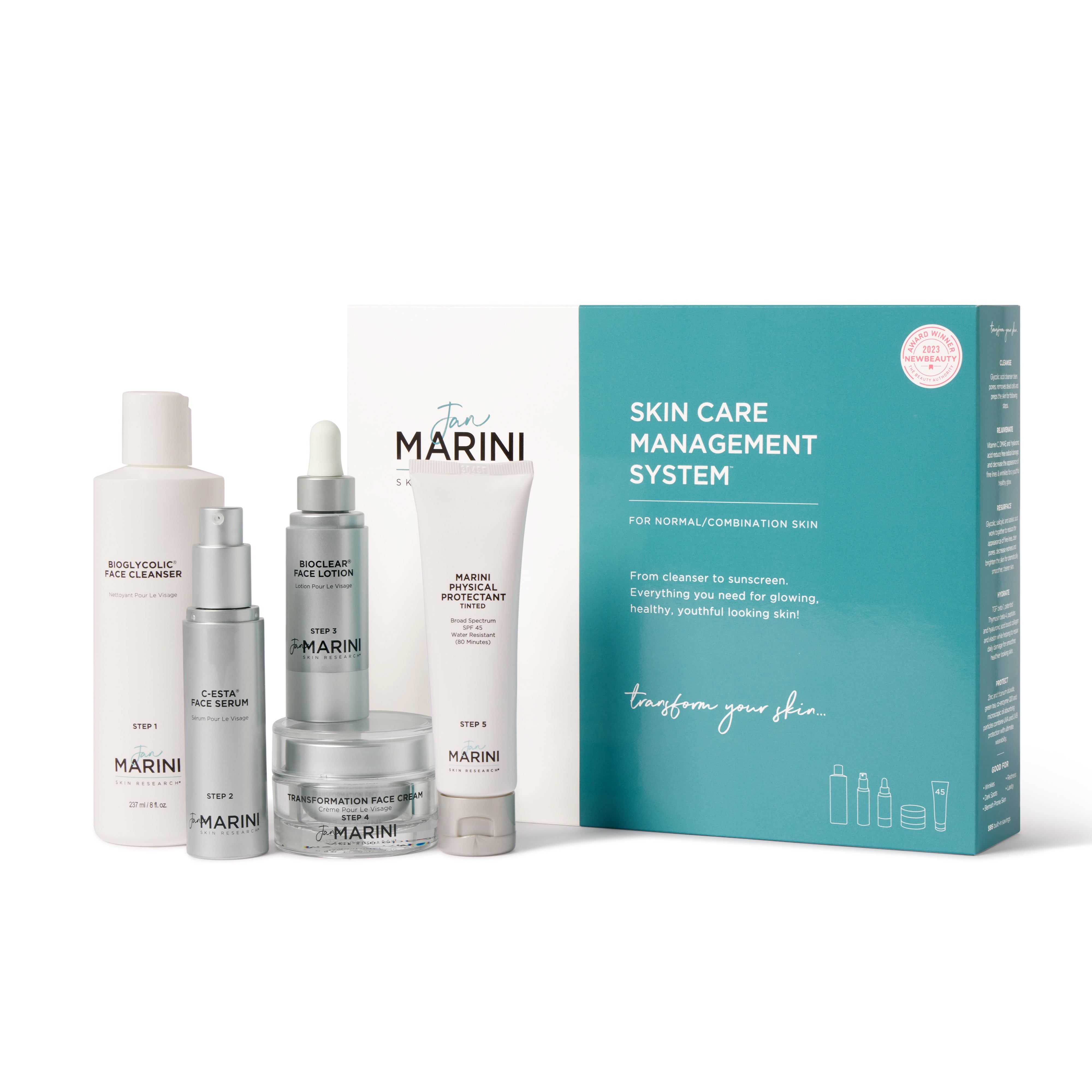 Jan Marini Skin Care Management System - Normal/Combination Skin (Tinted or Nontined SPF)