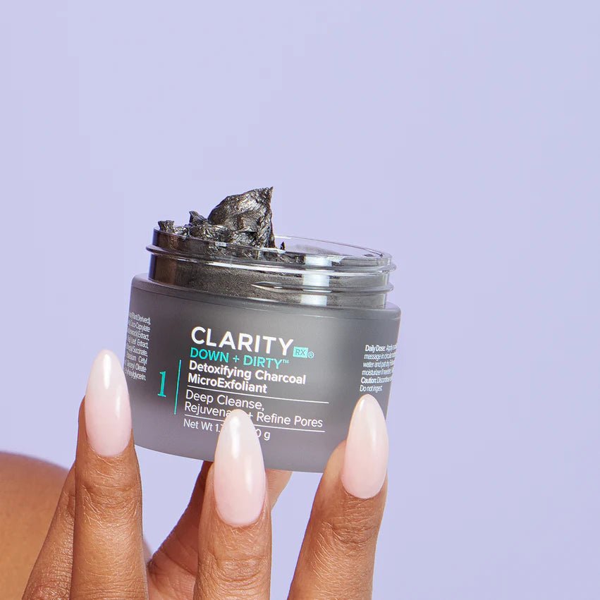 ClarityRx Down + Dirty | Detoxifying Charcoal MicroExfoliant - Harben House - ClarityRx