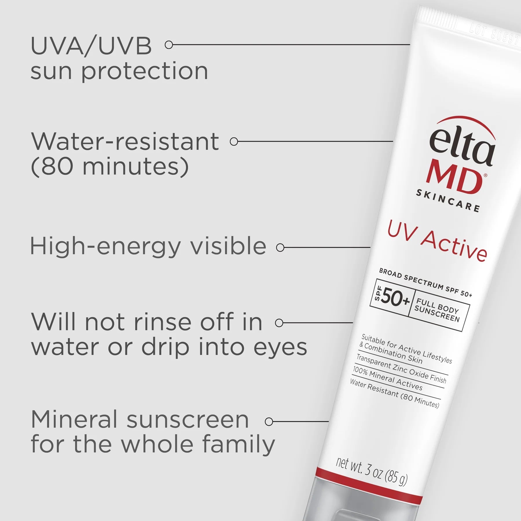 EltaMD UV Active Broad - Spectrum SPF 50+ - Harben House - EltaMD