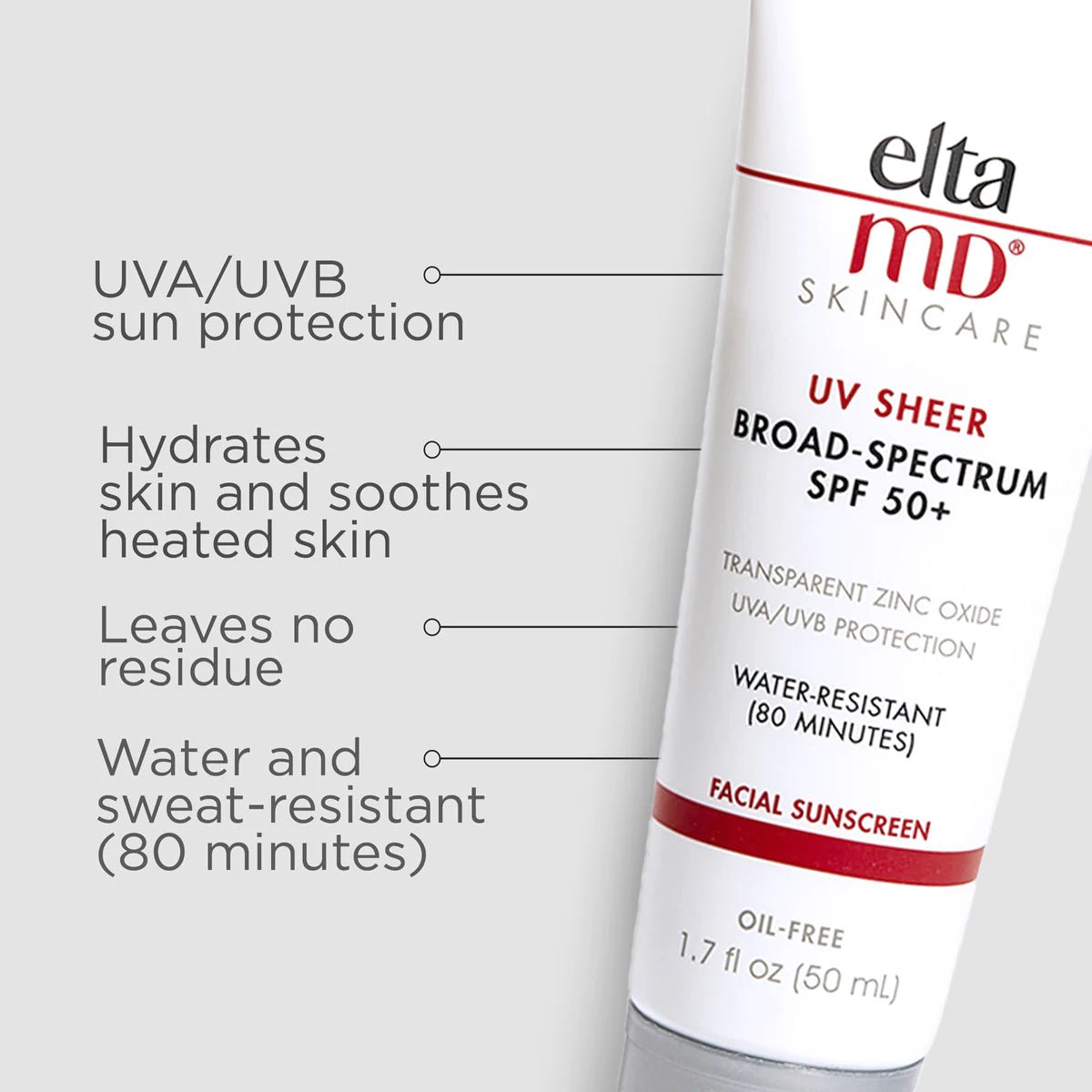 EltaMD UV Sheer Broad - Spectrum SPF 50+ (Untinted) - Harben House - EltaMD