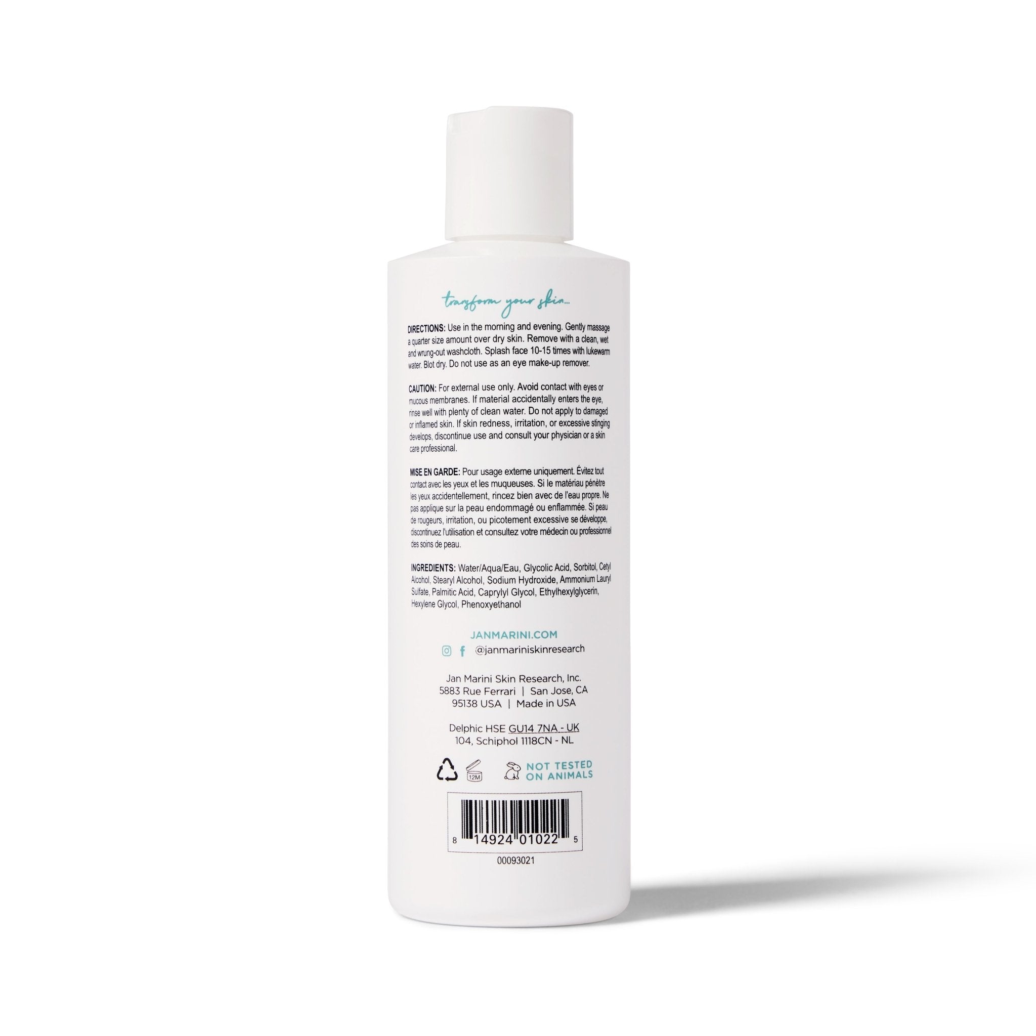 Jan Marini Bioglycolic Face Cleanser - Harben House - Jan Marini