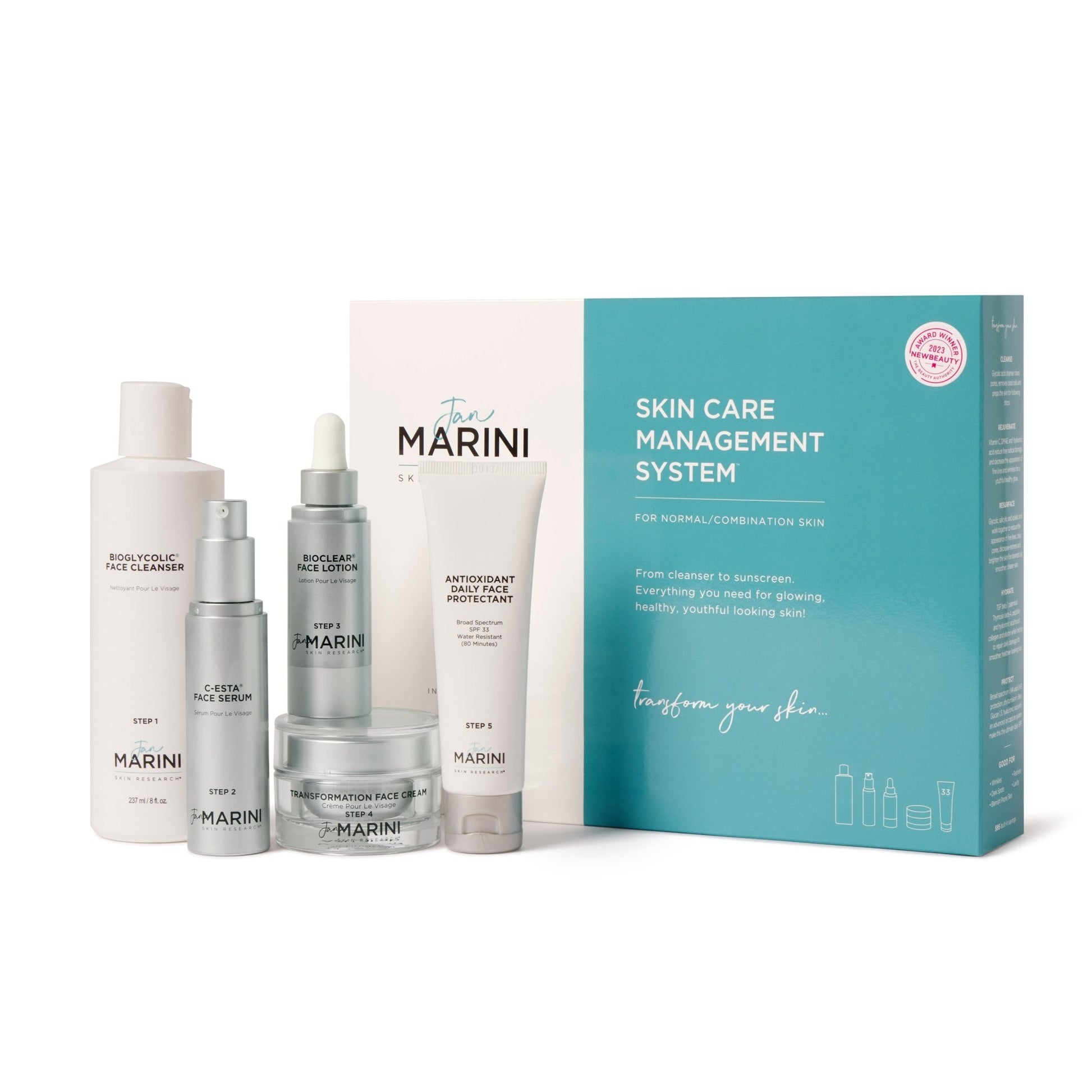 Jan Marini Skin Care Management System - Normal/Combination Skin (Tinted or Nontined SPF) - Harben House - Jan Marini