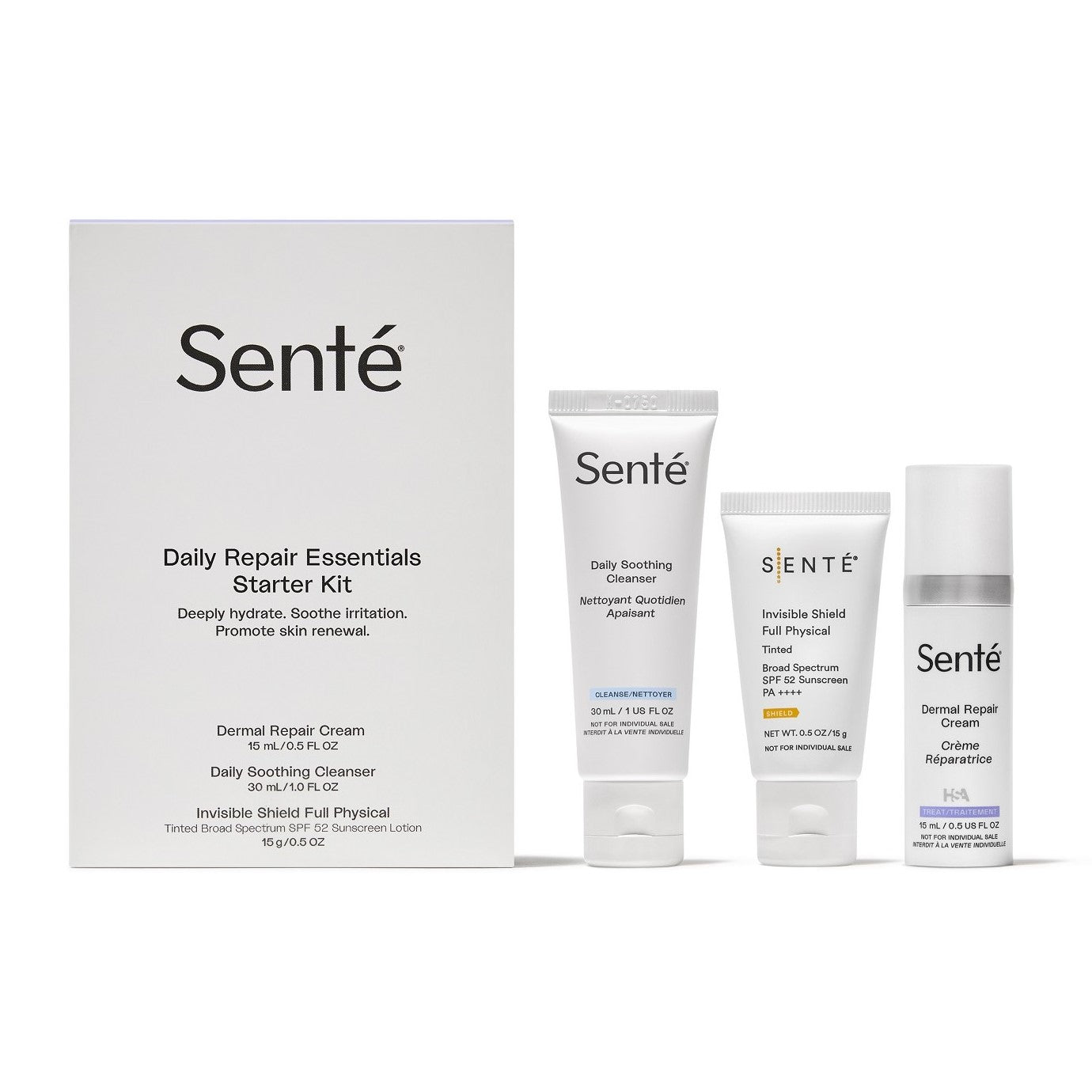 SENTÉ 3 - Piece Daily Repair Essentials Starter Kit - Harben House - SENTE