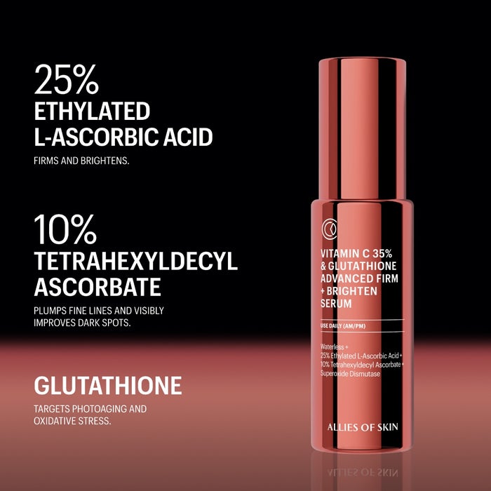 Allies of Skin Vitamin C 35% & Glutathione Advanced Firm + Brighten Serum