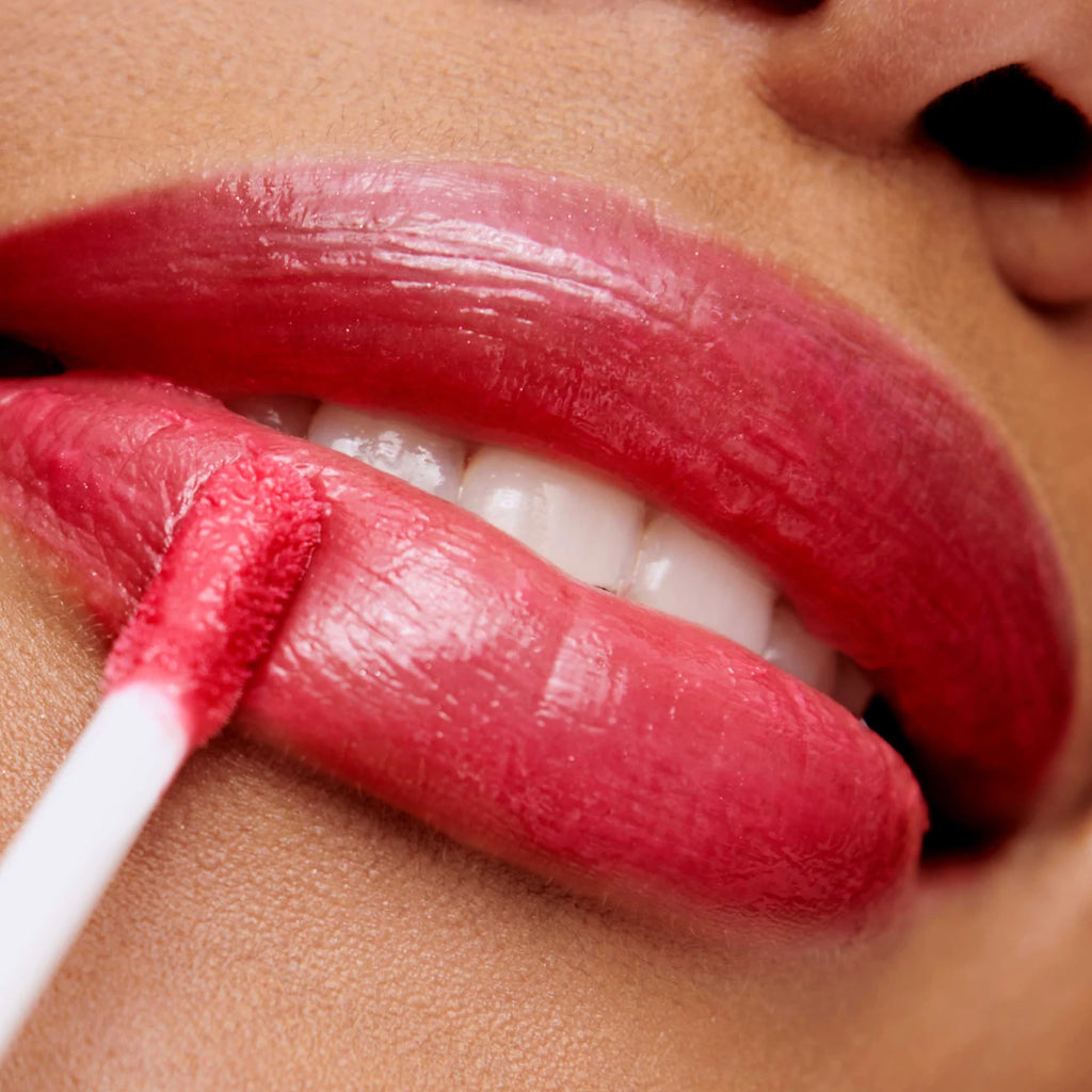 jane iredale HydroPure Hyaluronic Lip Gloss - Berry Red Swatch on Lips