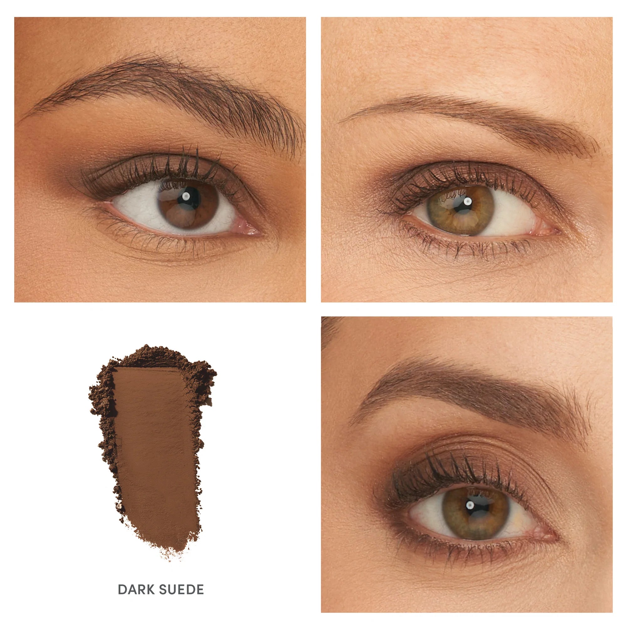 Jane Iredale PurePressed Eye Shadow Single Applied on Model - Dark Suede