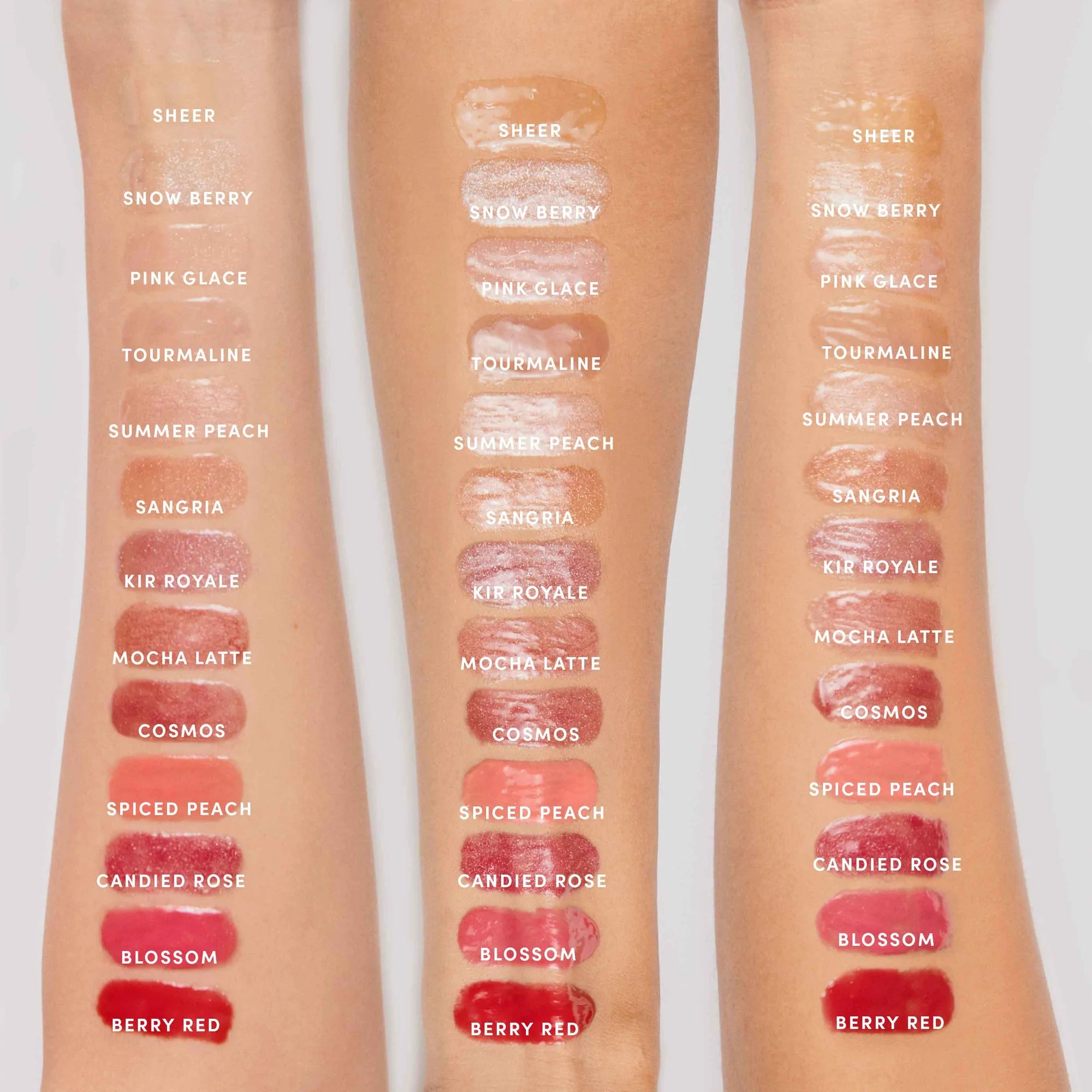 jane iredale HydroPure Hyaluronic Lip Gloss Arm Swatches