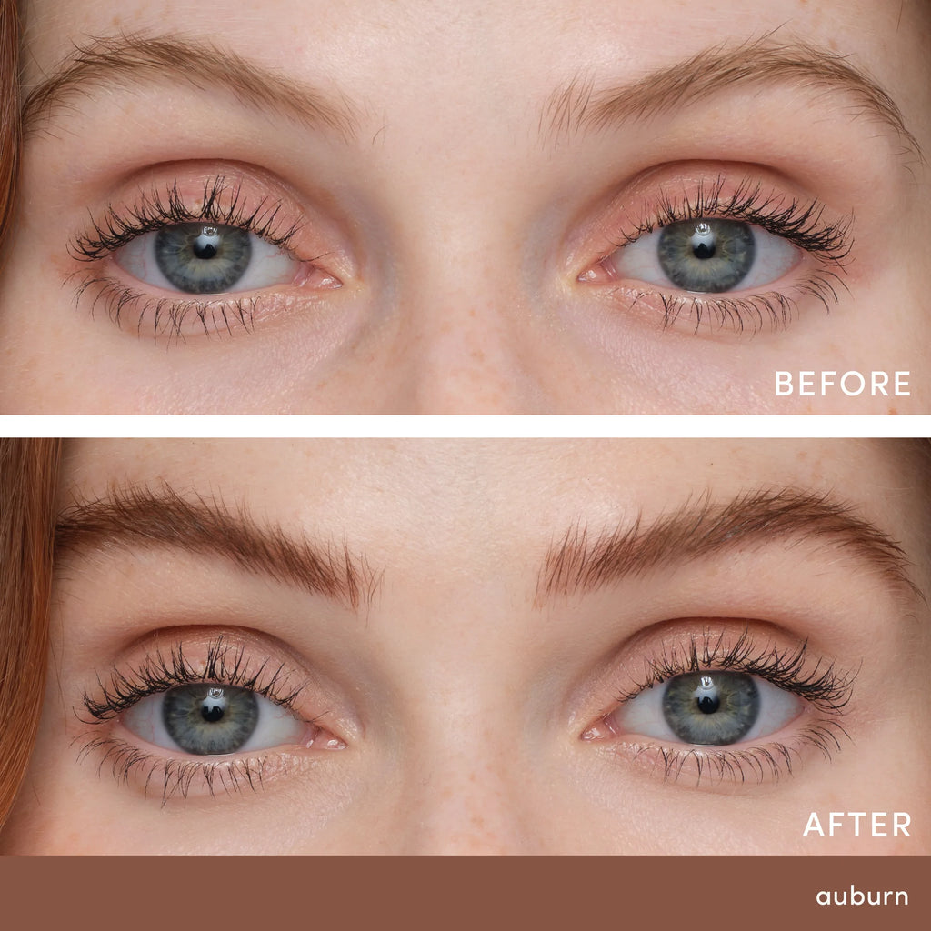 Jane Iredale PureBrow Brow Gel - Auburn Before and After