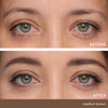 Jane Iredale PureBrow Brow Gel - Medium Brown Before and After