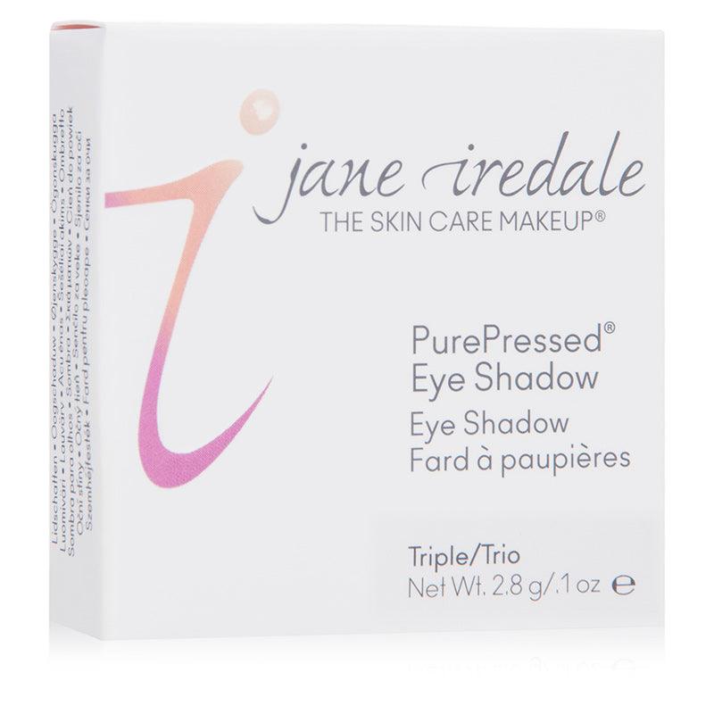 Jane Iredale PurePressed Eye Shadow Triple (Rose Gold Compact) in Box packaging