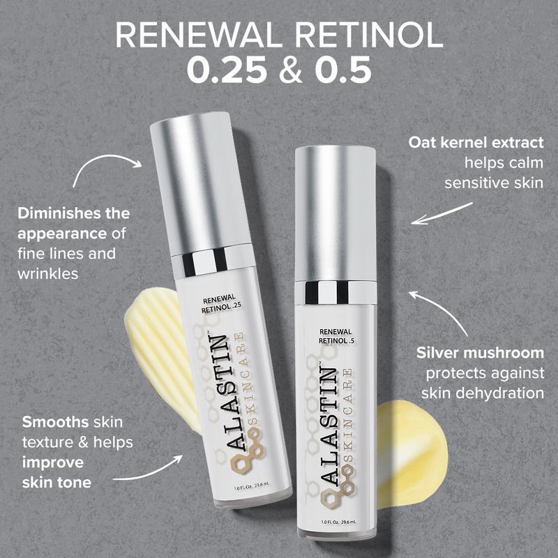 Retinol 0.5 diminishes the appearance of fine lines and wrinkles