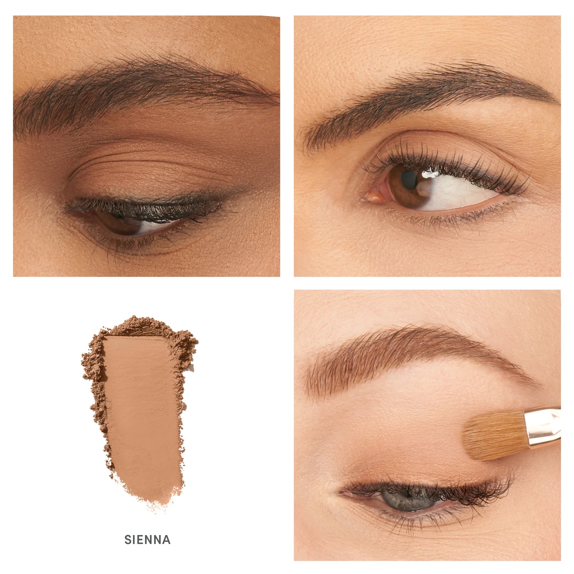 Jane Iredale PurePressed Eye Shadow Single Applied on Model - Sienna