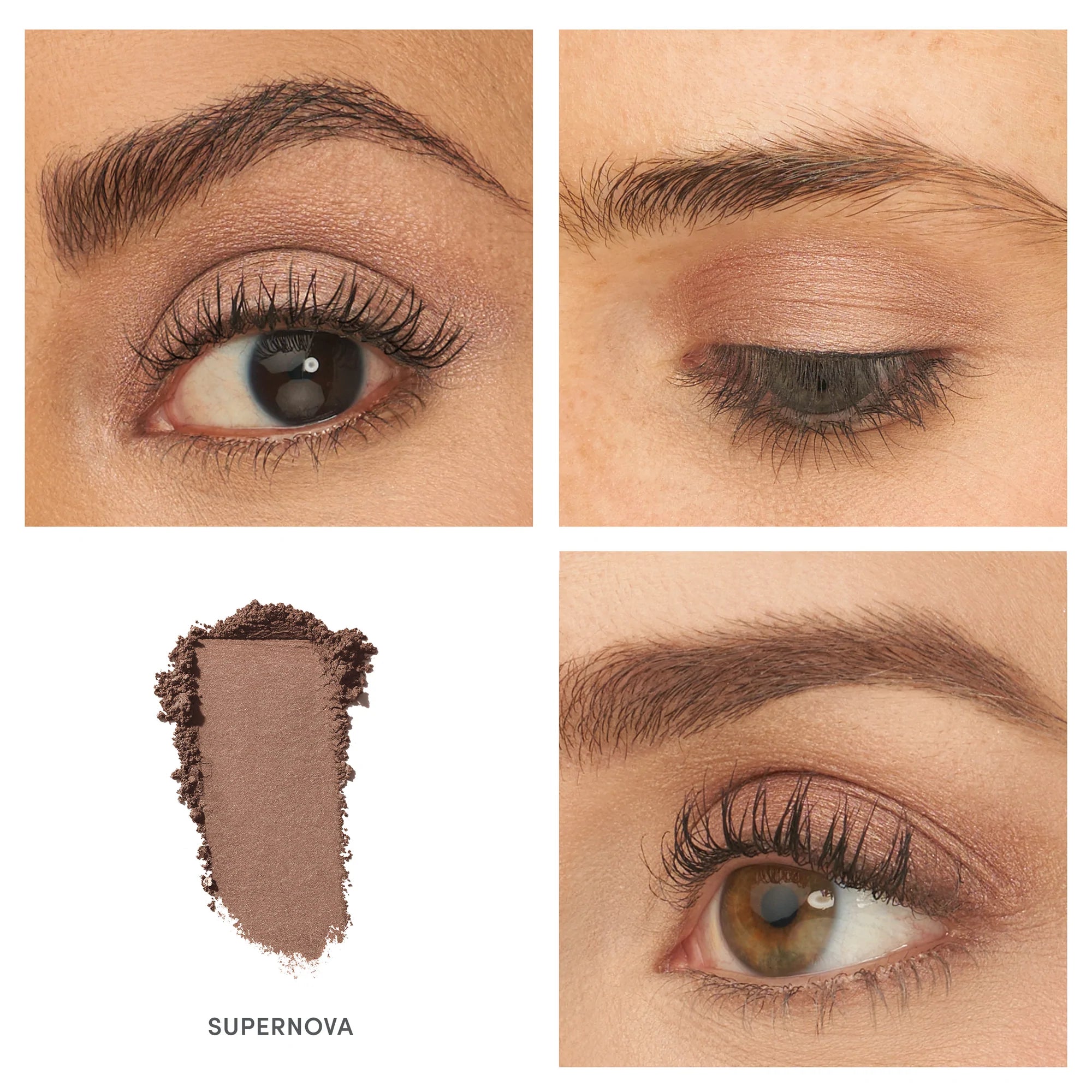 Jane Iredale PurePressed Eye Shadow Single Applied on Model - Supernova