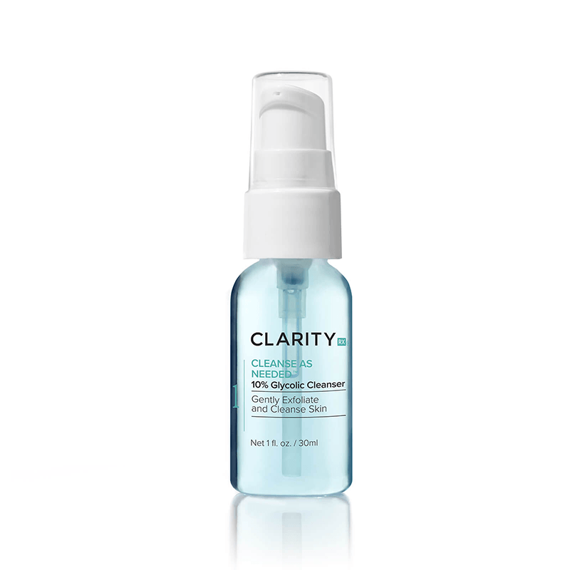 ClarityRx Travel Cleanse As Needed | 10% Glycolic Cleanser