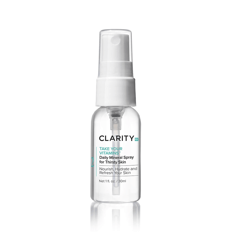 ClarityRx Travel Take Your Vitamins | Daily Mineral Spray for Thirsty Skin