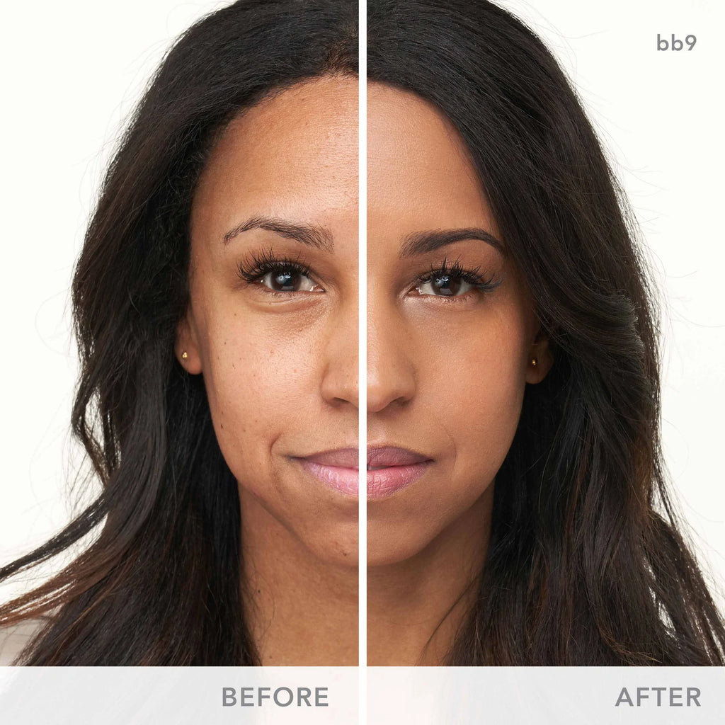 Jane Iredale Glow Time BB9 Cream Before and After on Model