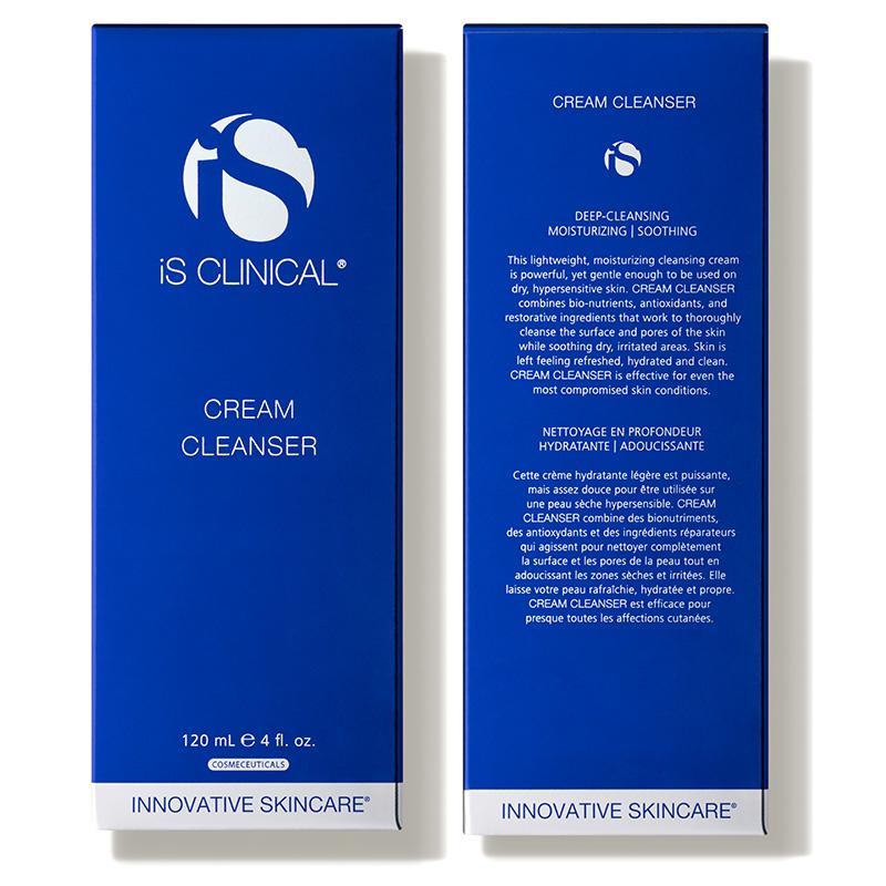 iS Clinical Cream Cleanser Box Front and Back